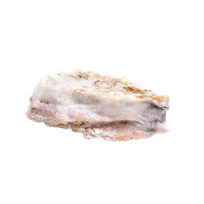 A raw 9.5cm piece of natural pink opal gemstone. Buy online shop.