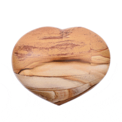 Γυαλισμένη καρδιά από φυσική πέτρα Ίασπι του Ωκεανού μεγέθους 9cm. Αγοράστε online shop.