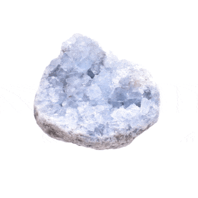 Raw 10cm piece of natural celestite gemstone. Buy online shop.