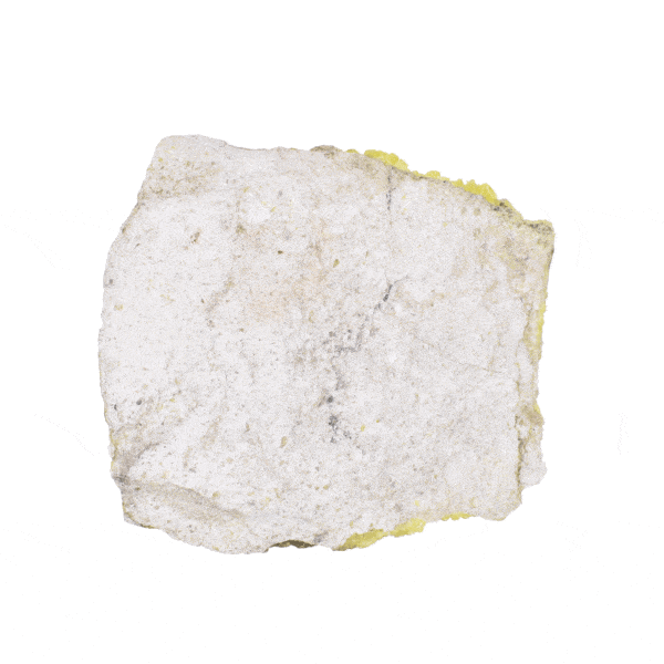 Natural 8.5cm raw piece of sulfur gemstone. 