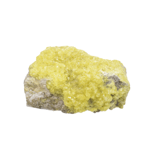 Natural 8.5cm raw piece of sulfur gemstone. 