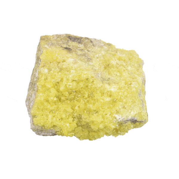 Natural 8.5cm raw piece of sulfur gemstone. 