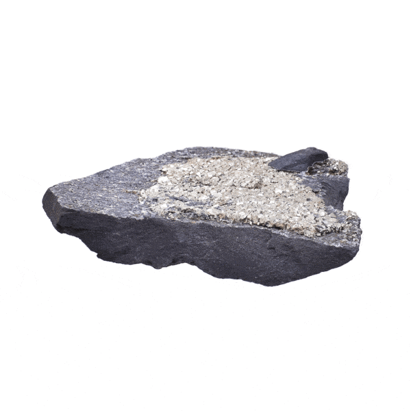 Raw 12cm piece of natural shungite with pyrite gemstone. Buy online shop.