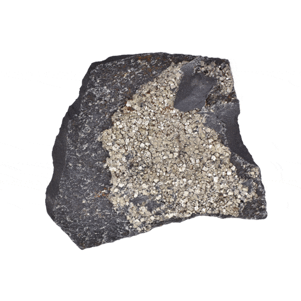 Raw 12cm piece of natural shungite with pyrite gemstone. Buy online shop.