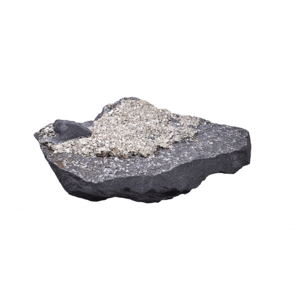 Raw 12cm piece of natural shungite with pyrite gemstone. Buy online shop.