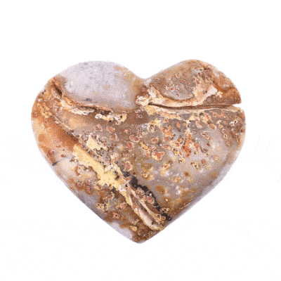 Γυαλισμένη καρδιά από φυσική πέτρα Αμέθυστου μεγέθους 10cm. Αγοράστε online shop.