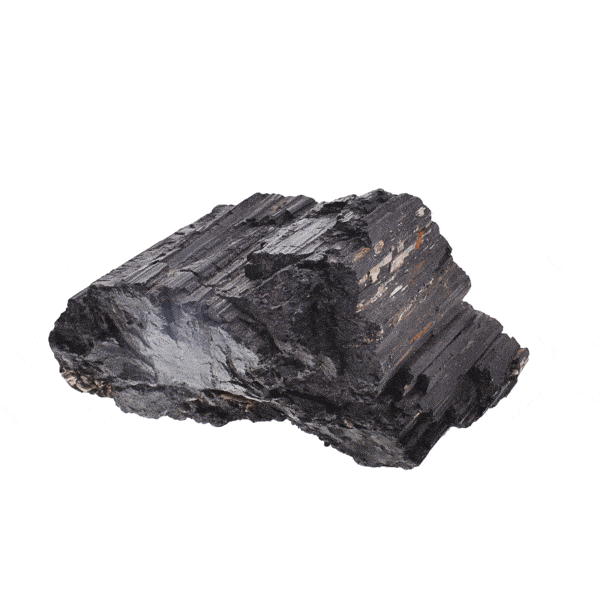 Raw 12cm piece of natural black tourmaline gemstone. Buy online shop.