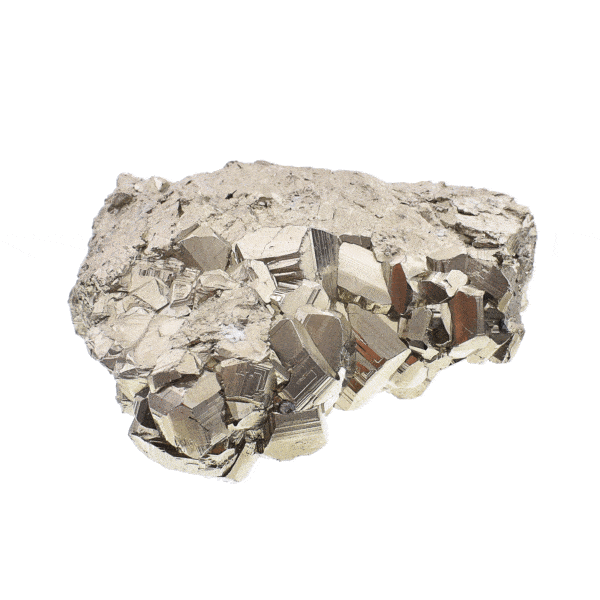 Raw 8cm piece of natural pyrite gemstone. Buy online shop.