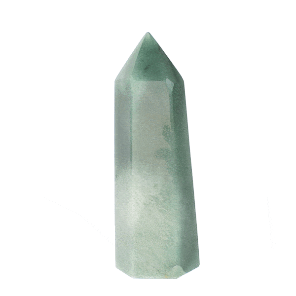 Polished 11cm point made form natural aventurine gemstone.