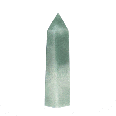 Polished 11cm point made form natural aventurine gemstone.