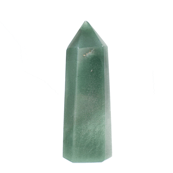 Polished 11cm point made form natural aventurine gemstone.