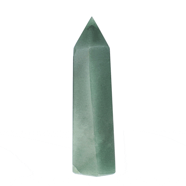 Polished 11cm point made form natural aventurine gemstone.